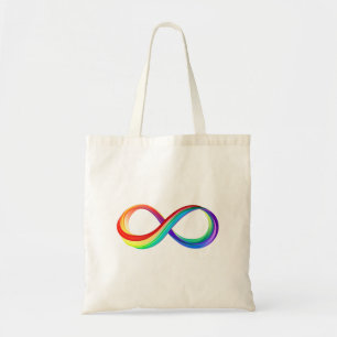 Layered Rainbow Infinity Symbol Tragetasche