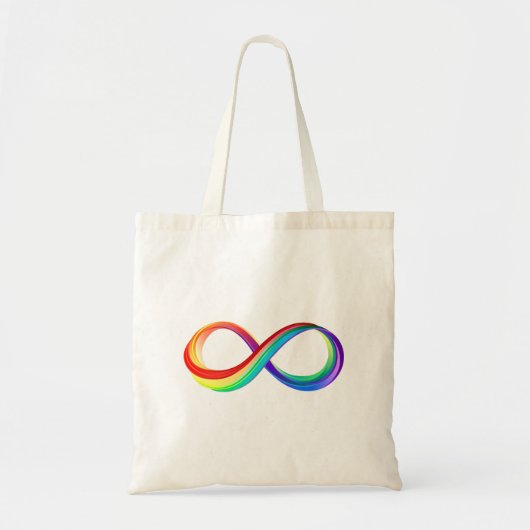 Layered Rainbow Infinity Symbol Tragetasche (Vorne)
