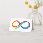 Layered Rainbow Infinity Symbol Treuekarte (Rückseite)