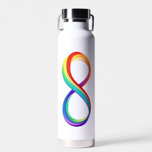 Layered Rainbow Infinity Symbol Trinkflasche