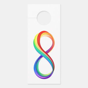 Layered Rainbow Infinity Symbol Türanhänger