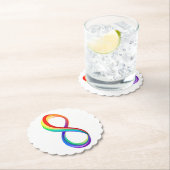 Layered Rainbow Infinity Symbol Untersetzer (Vor Ort)
