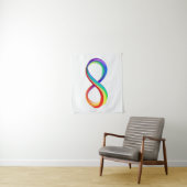 Layered Rainbow Infinity Symbol Wandteppich (Beispiel)