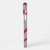 Layered Red & Gray Heart Ästhetik iPhone Hülle (Linke Seite)