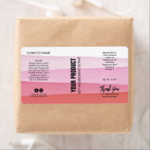 Layered rosa Body Butter Jar Produktkennzeichnunge (Insitu)