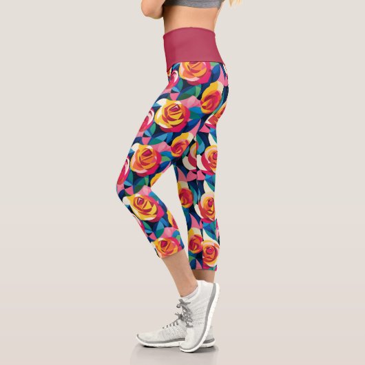 Layered Roses of Love Capri Leggings (Links)