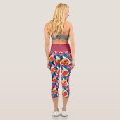 Layered Roses of Love Capri Leggings (Rückseite)