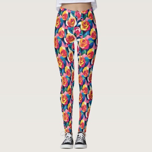 Layered Roses of Love Leggings (Vorderseite)