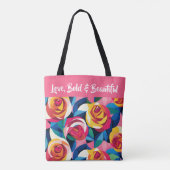 Layered Roses of Love - Love Bold & Beautiful Tasche (Rückseite)