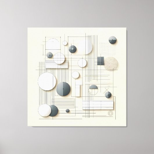 Layered Soft Geometry Leinwanddruck (Vorderseite)