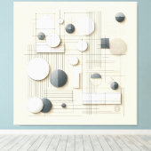 Layered Soft Geometry Leinwanddruck (Insitu (Holzboden))