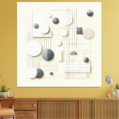 Layered Soft Geometry Leinwanddruck (Insitu (Wohnzimmer))