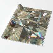 Layered textur triangular diamond or crystal shap geschenkpapier (Ungerollt)