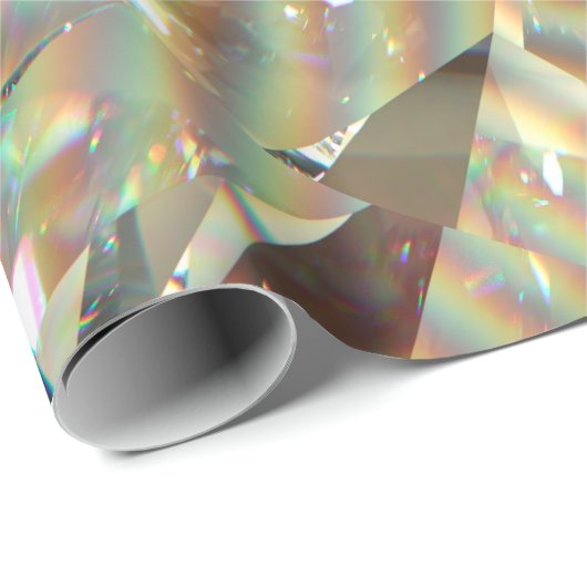 Layered textur triangular diamond or crystal shap geschenkpapier (Rolleneckpunkt)