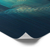 Layered Translucent Grid Wallpaper - High Tech Poster (Ecke)