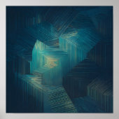 Layered Translucent Grid Wallpaper - High Tech Poster (Vorne)