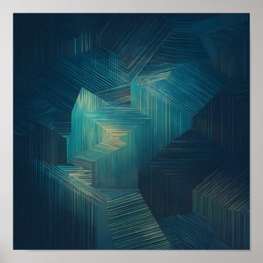 Layered Translucent Grid Wallpaper - High Tech Poster (Vorne)