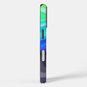 Layered Waves iPhone Case | Dark Galaxy (Rückseite / Rechts)