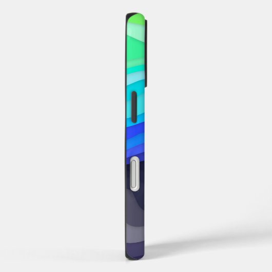 Layered Waves iPhone Case | Dark Galaxy (Rückseite / Rechts)