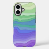 Layered Waves iPhone-Hülle | Matcha Lavendel Case-Mate iPhone Hülle (Rückseite)
