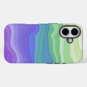 Layered Waves iPhone-Hülle | Matcha Lavendel Case-Mate iPhone Hülle (Rückseite (Horizontal))