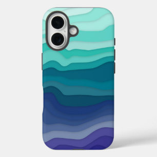 Layered Waves iPhone-Hülle Ozeanbrise iPhone 16 Hülle