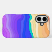 Layered Waves iPhone-Hülle | Sunset Sorbet Case-Mate iPhone Hülle (Rückseite (Horizontal))