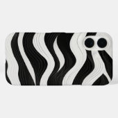 Layered Waves Line Art Case-Mate iPhone Hülle (Rückseite (Horizontal))