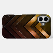 Layered Zickzack Abstract Design Case-Mate iPhone Hülle (Rückseite (Horizontal))