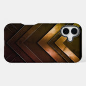 Layered Zickzack Abstract Design iPhone Hülle (Rückseite (Horizontal))