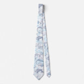 Layering Fisches Muster 02.Dunkelblau.b Keine BG Krawatte (Vorderseite)