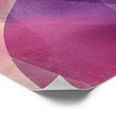 Layers of Love - Abstract Pink Hearts Poster (Ecke)