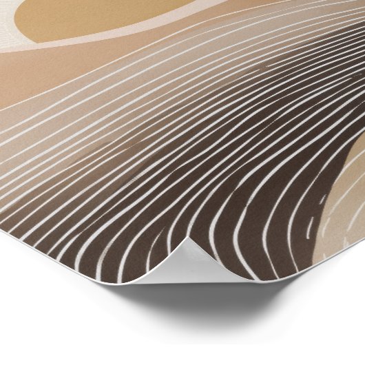 Layers Of Mountains Abstract Poster (Ecke)