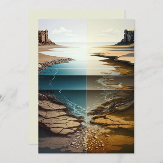 Layers Unveiled Feiertagskarte (Vorne/Hinten)