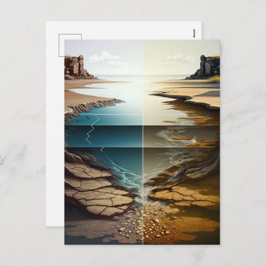 Layers Unveiled Feiertagspostkarte (Vorne/Hinten)