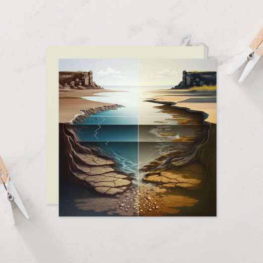 Layers Unveiled Karte (Vorderseite/Rückseite Beispiel)