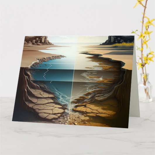 Layers Unveiled Karte (Gelbe Blume)