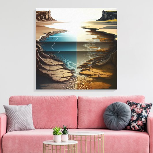 Layers Unveiled Leinwanddruck (Insitu (Wohnzimmer))