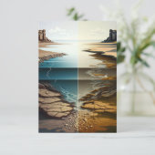 Layers Unveiled RSVP Karte (Stehend Vorderseite)