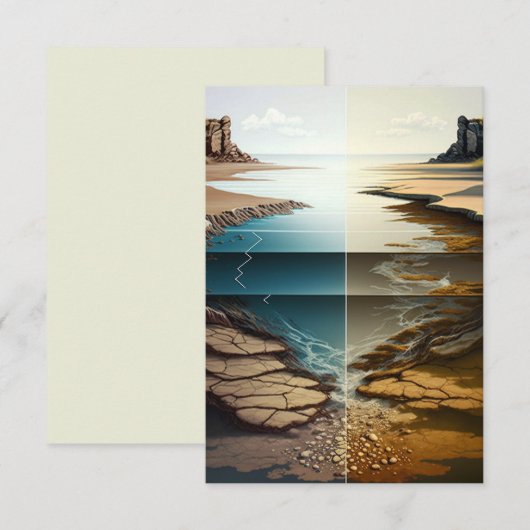 Layers Unveiled RSVP Karte (Vorne/Hinten)