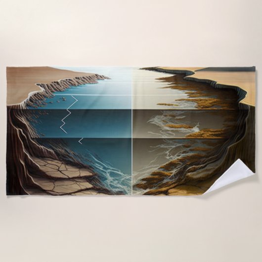 Layers Unveiled Strandtuch (Vorderseite)