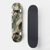 Layerte Formen in Tarnfarben Skateboard (Vorderseite)