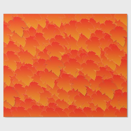 Layerte Herbstlaub Geschenkpapier (Flach)