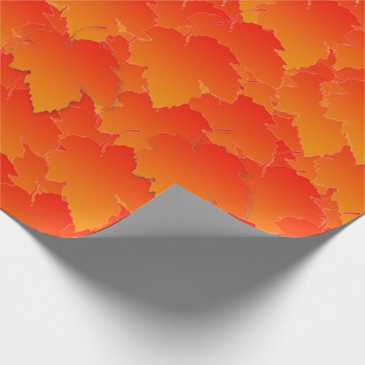 Layerte Herbstlaub Geschenkpapier (Ecke)