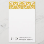 Layerte Scallops Briefpapier (Vorderseite)