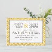 Layerte Scallops Einladung (Stehend Vorderseite)