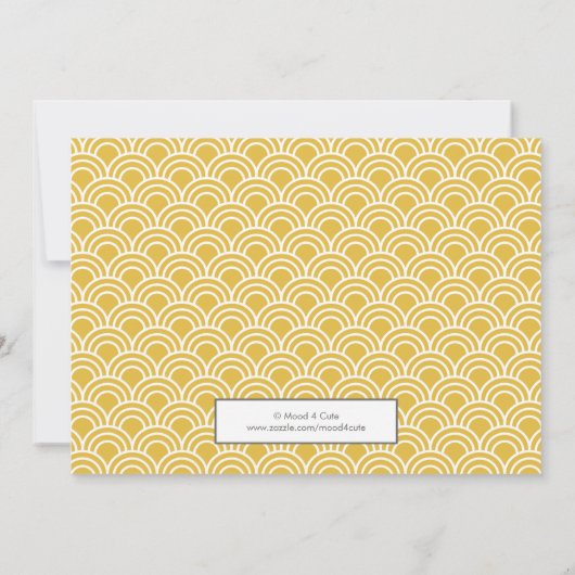 Layerte Scallops Einladung (Rückseite)