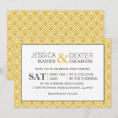 Layerte Scallops Einladung (Vorne/Hinten)