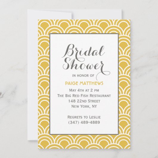 Layerte Scallops Einladung (Vorderseite)