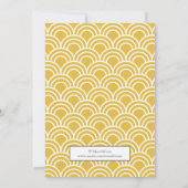 Layerte Scallops Einladung (Rückseite)